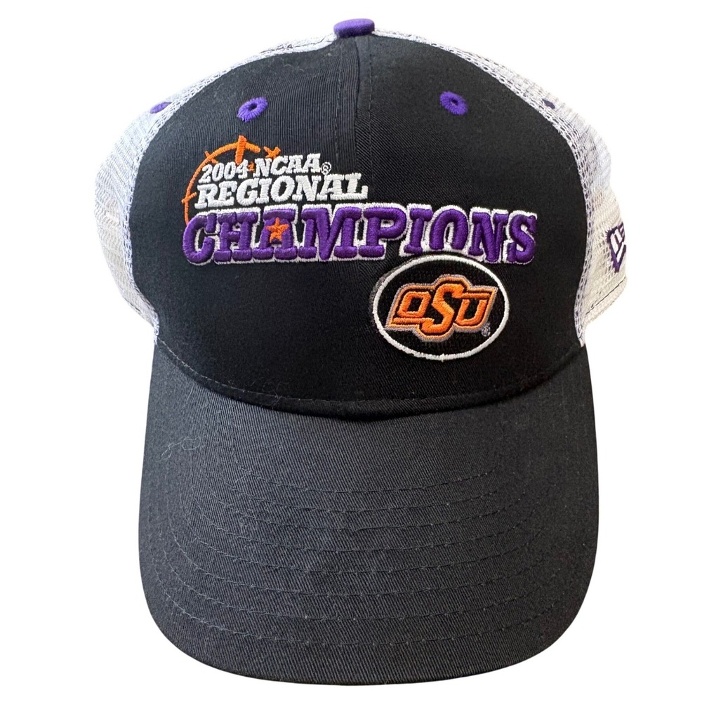 New Era 2004 NCAA Oklahoma State OSU San Antonio Final Four Trucker Snapback Hat